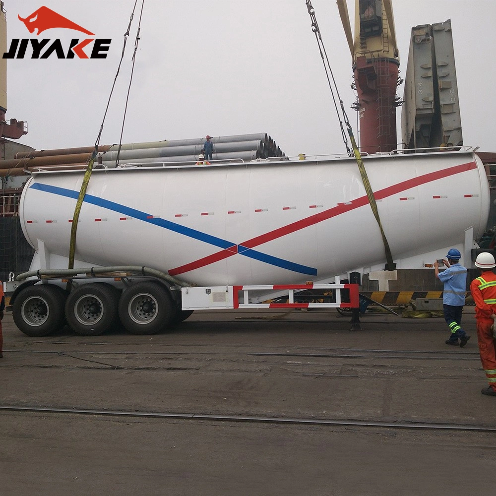 Customized 50t 2 Axles 3 Axles Cement/Fly Ash/Powder Material/ Bulk Cement Tanker Trailer Silo Tank Truck Semi Trailer Dry Bulk Trailer Cement Bulk Trailer