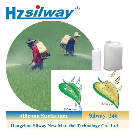 Silicone Surfactant Silway 246 Wider Spray Coverage for Agricultural Chemicals