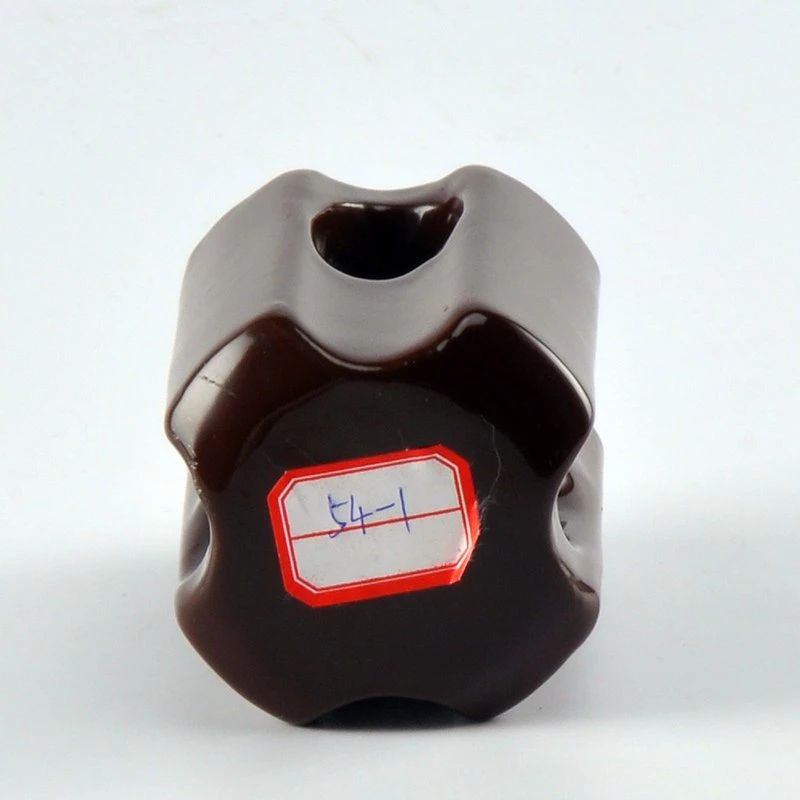 Low Voltage ANSI Standard 54-1 Brown Porcelain Stay Guy Strain Insulator Exported to Kenya and Bangladesh