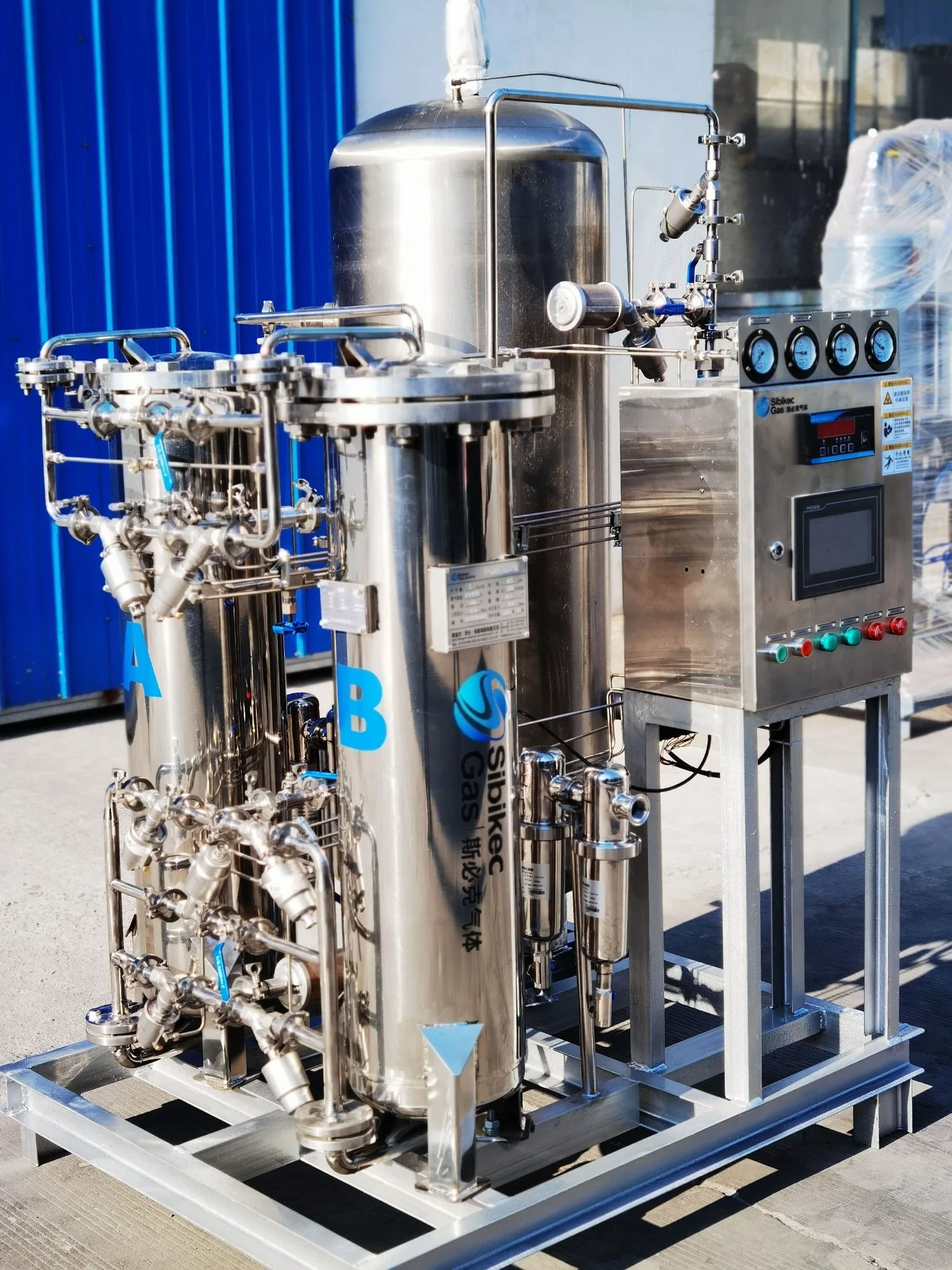 El nitrógeno equipo purificador de la Pureza del 99,99% de la máquina de gas industrial generador de nitrógeno