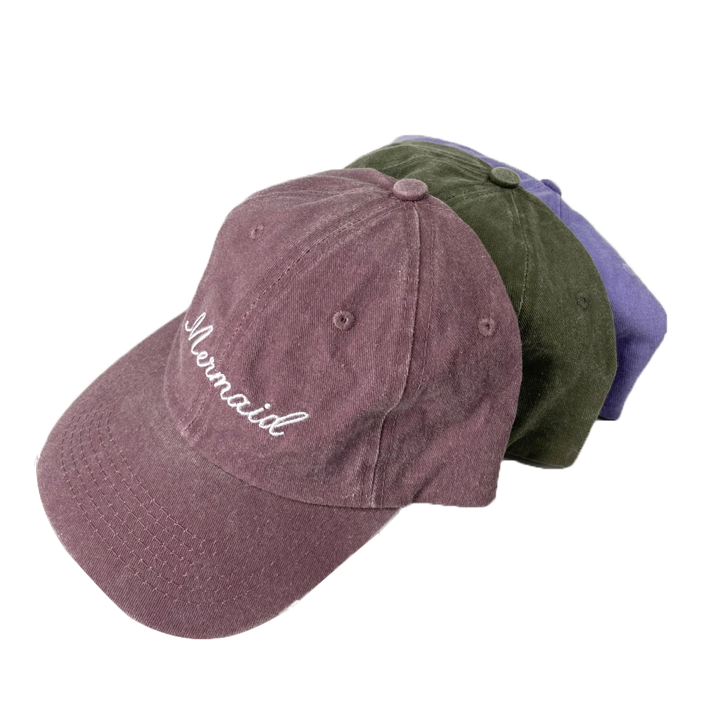 Custom Washed Cotton Sports Hat Embroidery Baseball Cap for Men Women