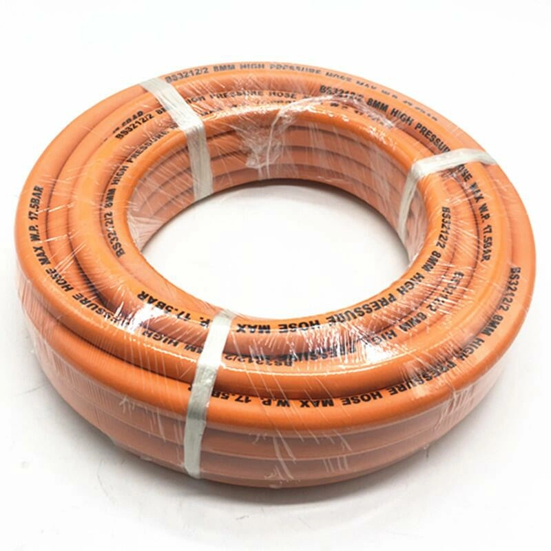 High Pressure NBR Material Orange Rubber LPG Gas Pipe with Best Price