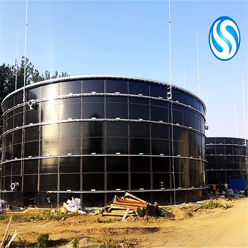 Size Customized Gfs Bolted Tanks Used in Wastewater Treatment Plant