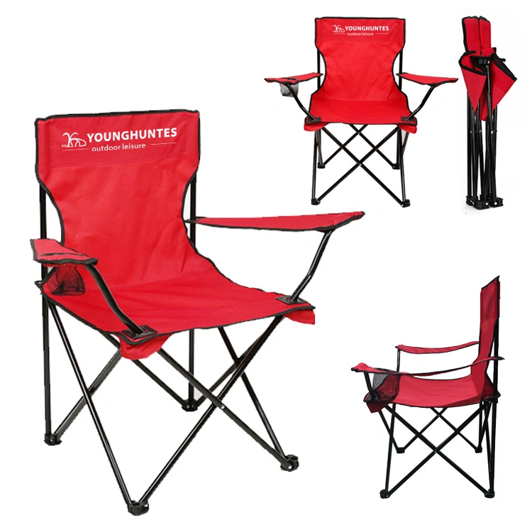 Cheap Adult Foldable Camping Chair Portable Stainless Steel Frame Outdoor Used 600d Polyester PVC Coated