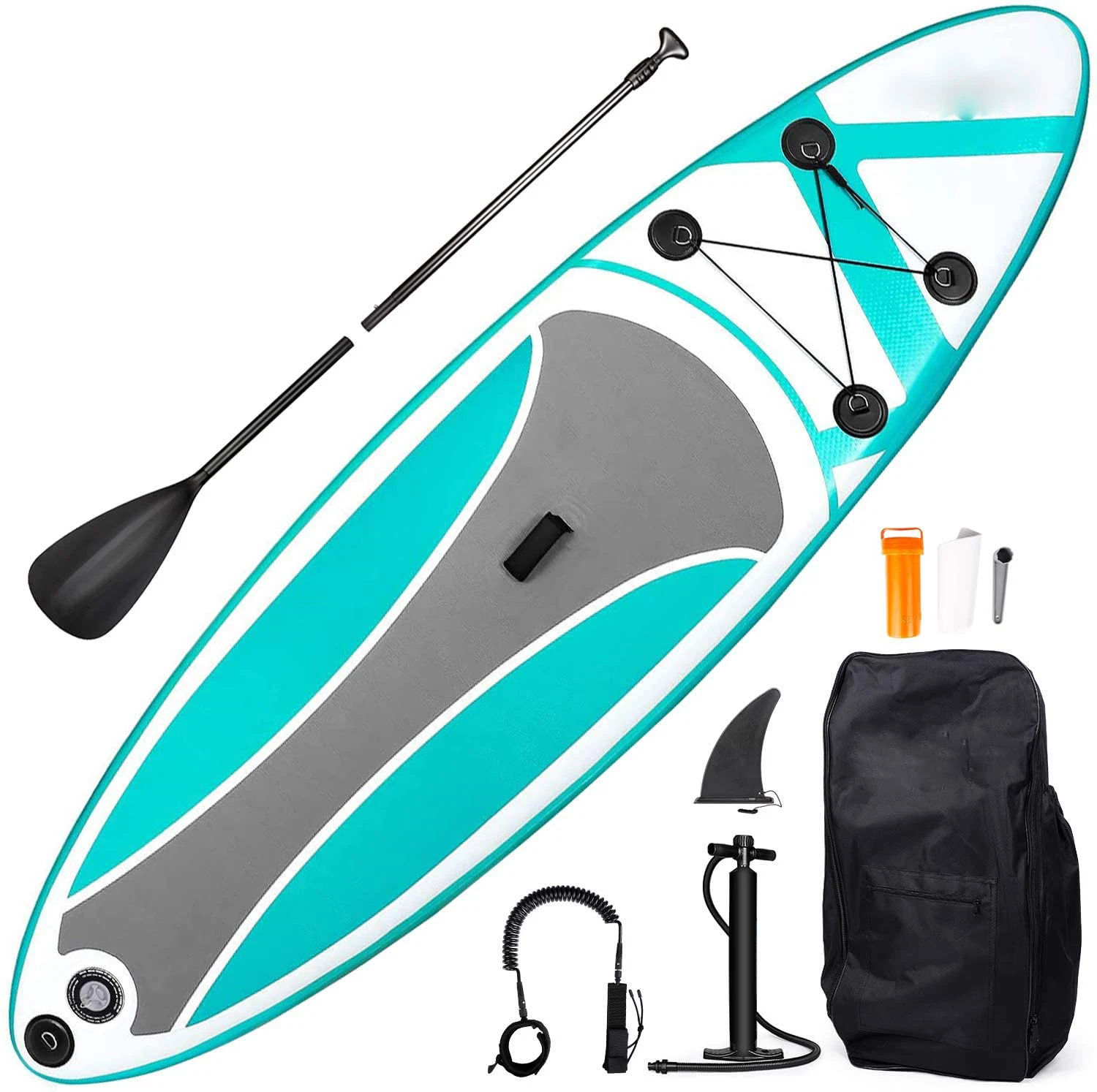 10.6'' /10 Tabla de surf inflables Stand up Paddleboards con Sup Accesorios Bolsa de viaje