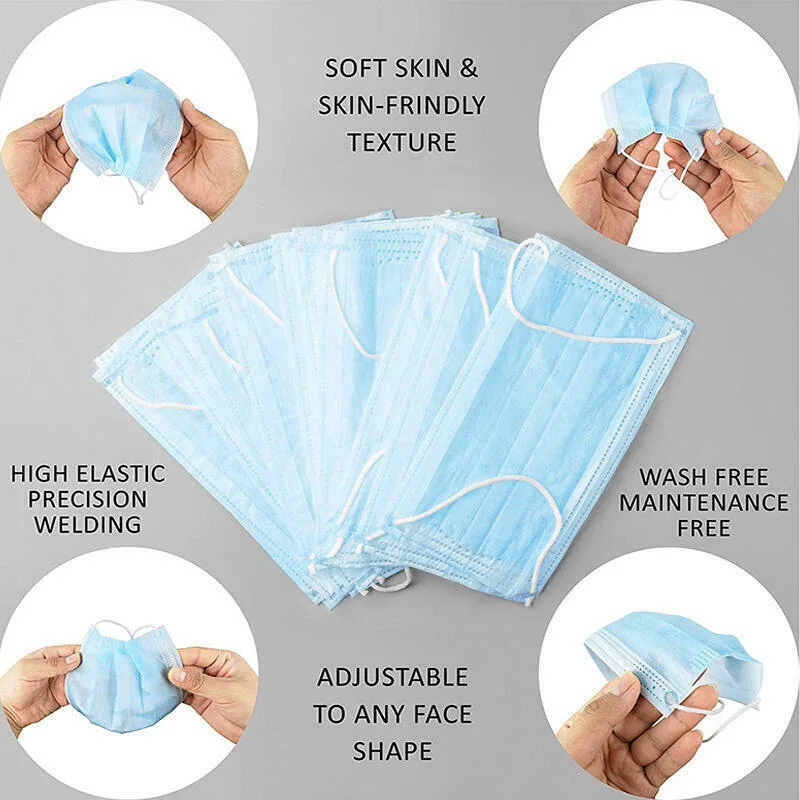 Disposable Nonwoven 3ply Surgical Face Mask for Medical/Hospital