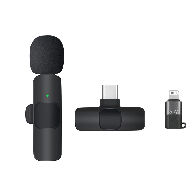 Wireless Microphone Plug-Play Microphone for USB-C Android Ios