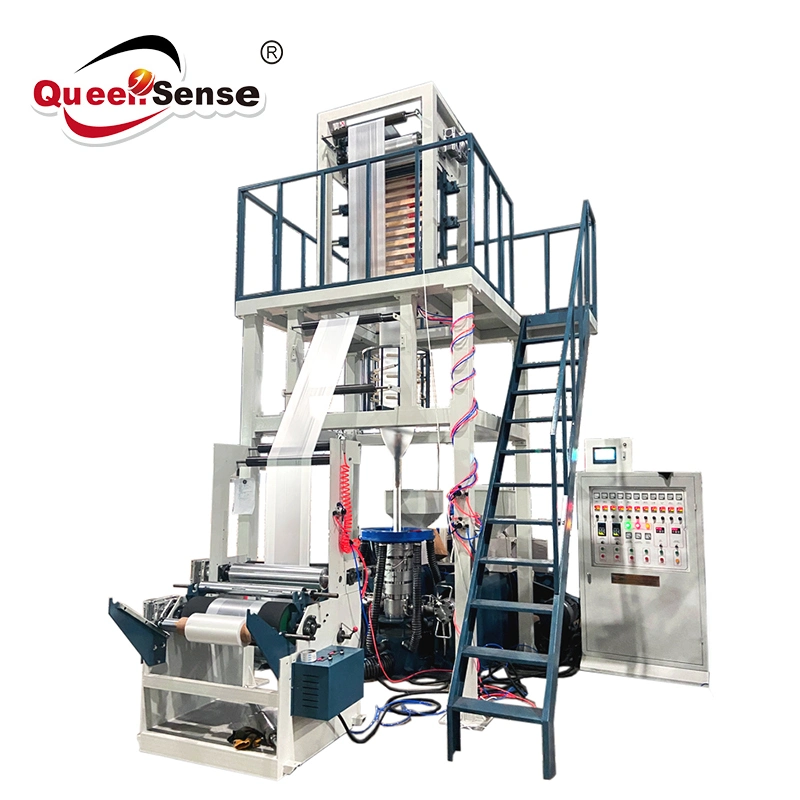 Queensense Biodegradable/PE Film Blowing Plastic Making Extrusion Price Bio Extruder Machine Manufacture