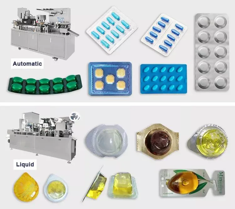 Маленькая полностью автоматическая машина для упаковки пьяноттера в блистерной упаковке для Жидкость