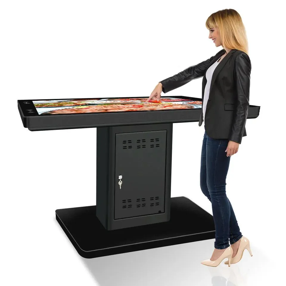 Waterproof 21.5 32 43 49 55'' Interactive Touchscreen Smart Table for Restaurant