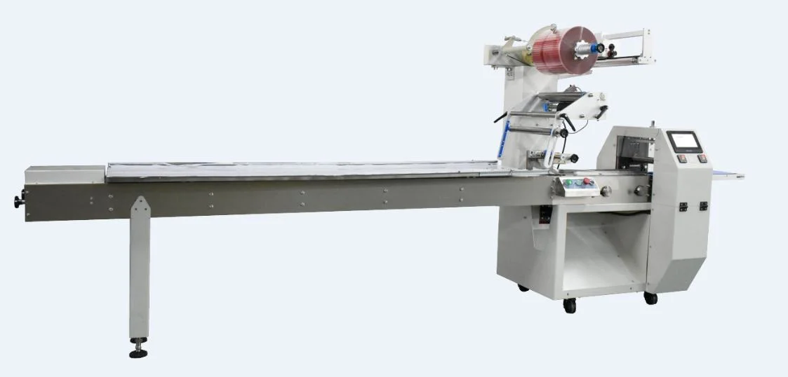 Automatische sichere drei Servo Flow Verpackungsmaschine für Lebensmittelbäckerei Maschine