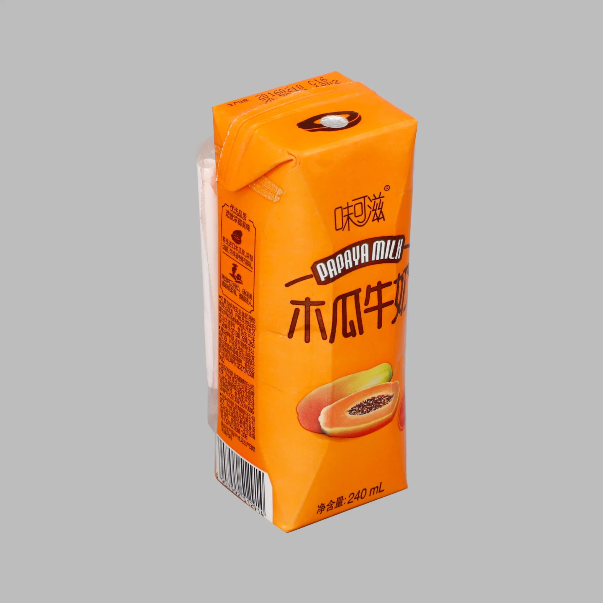 Liquid Milk Carton Packaging with PP Seal Strips