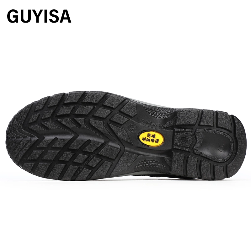 Guyisa Factory Price Direct Sale Wear - Resistant Acid - Alkali - Resistant Microfiber Leather Upper Puncture - Resistant Steel