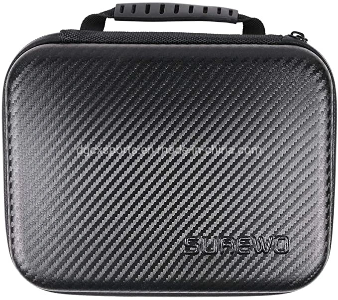 Portátil de alta calidad resistente al agua viajes personalizados PU Funda de cuero para los golpes de la herramienta de la cámara digital Maleta Hard Shell EVA Funda caja