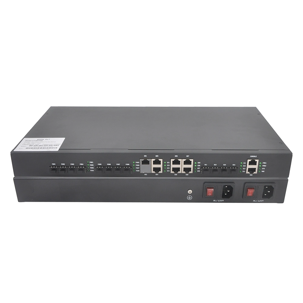 Low Factory Price 20km 60W Epon Olt 8 Ports 10g Ep7008 Modem Epon