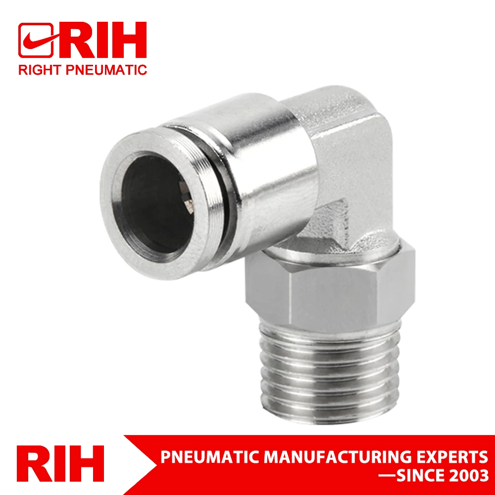 La serie Mpln MPL/Metal de Rosca Macho codo de tubo de conexión de Rápido montaje de neumáticos