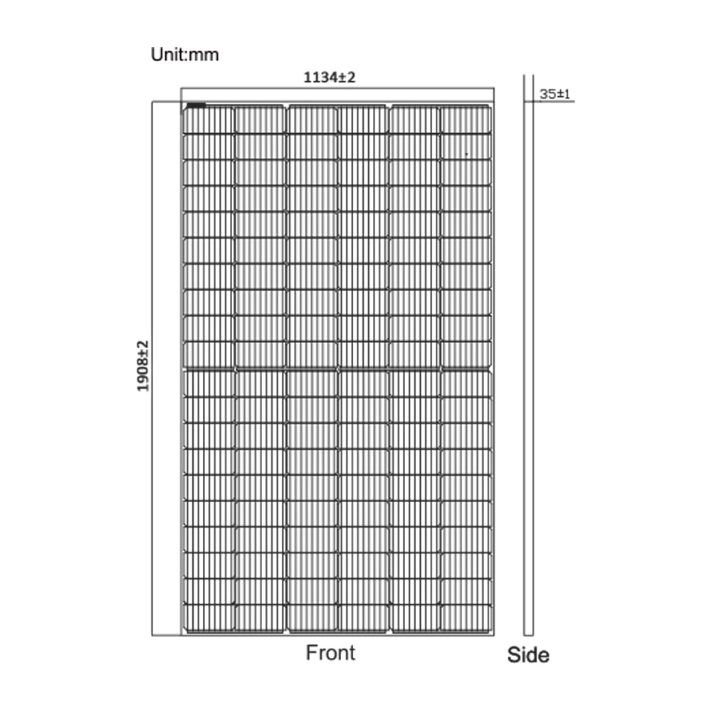 Chisage Ess Panneau solaire 450W 30V PV d'énergie renouvelable de la moitié de l'énergie vert du module de cellule