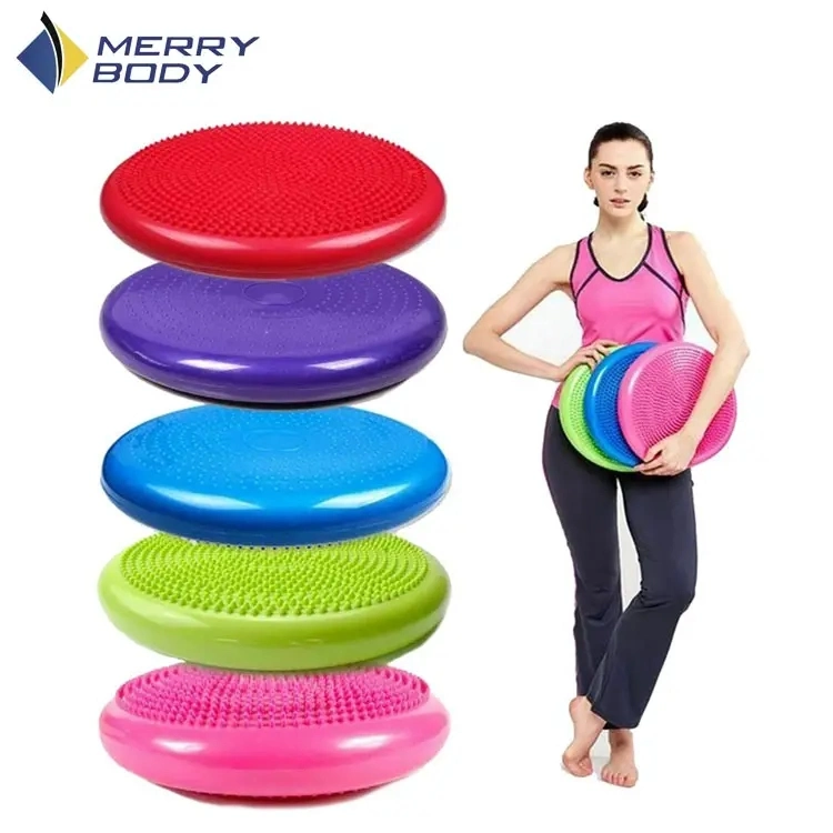 Customized Printed Logo Balance Cushion Disc Air Stability Wobble Cushion