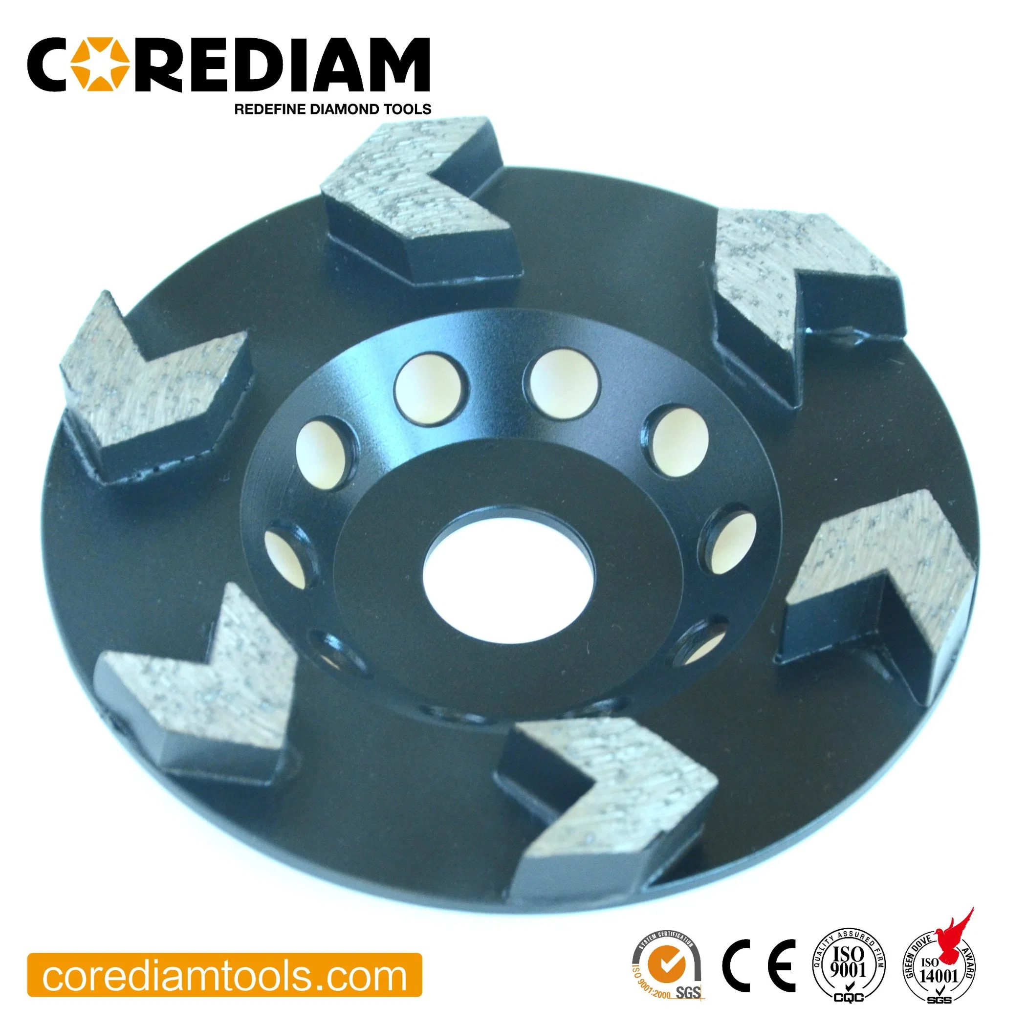 105mm Arrow Segment Concrete Grinding Cup Wheel/Diamond Tool