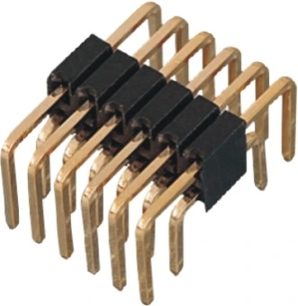 Conector macho de 0,100 (2,54mm") de 2X40 pines de tipo de potencia de montaje superficial en ángulo recto Conector de clavija