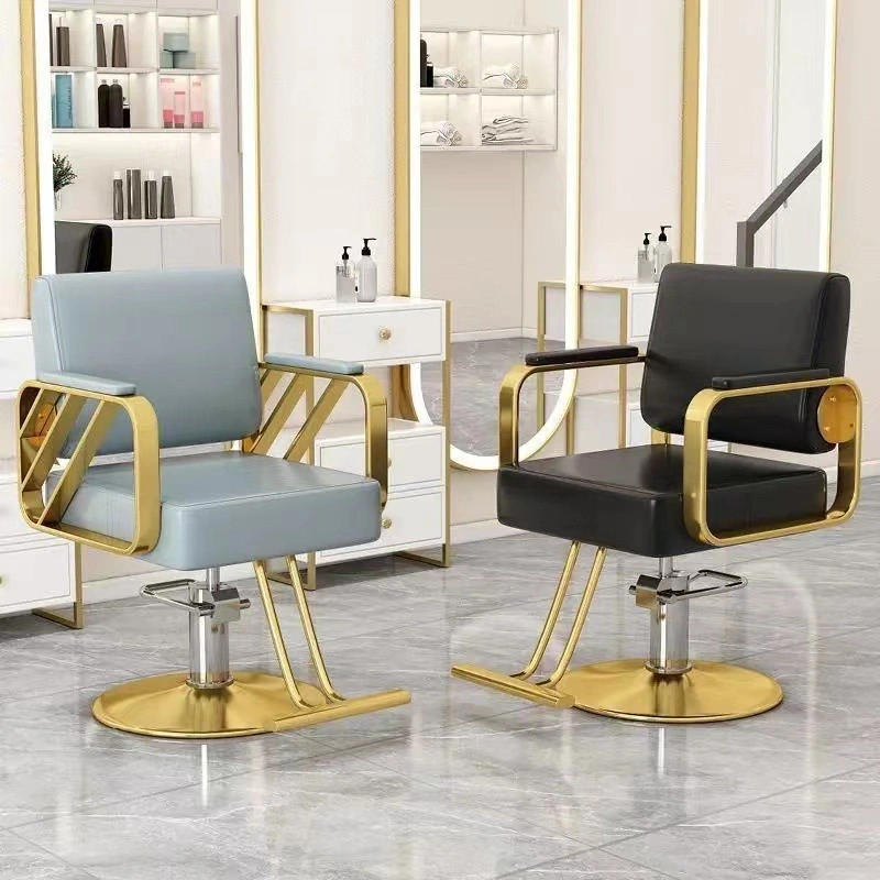 Barber Chairs Wholesale/Supplier Hairdressing Chairs Hair Salons Haircut Stools Lifting Seats Rotatable