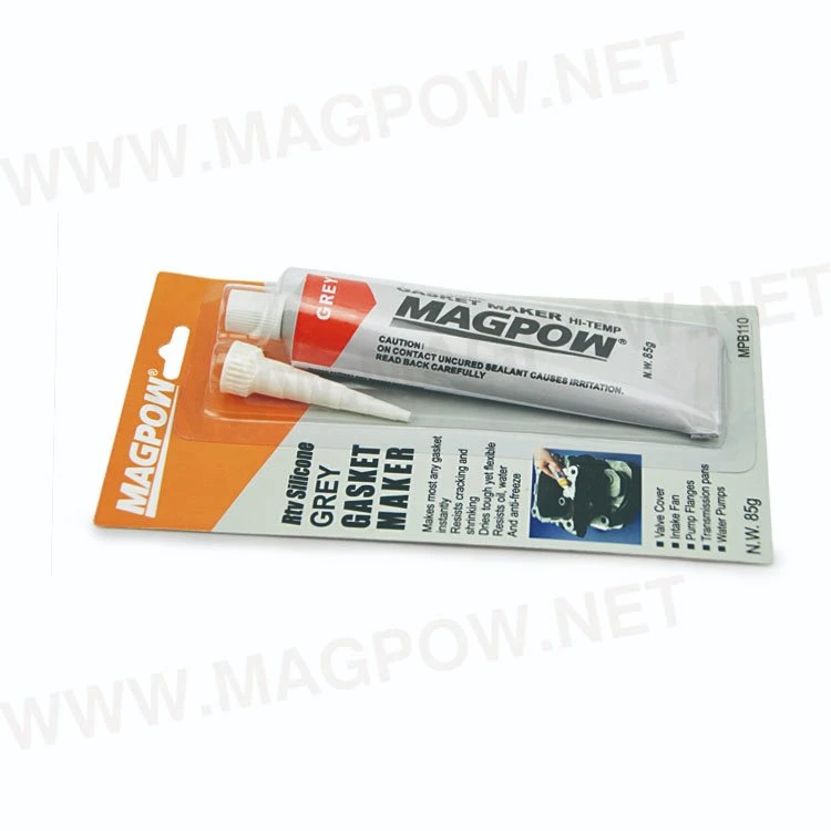 Premium High Temp RTV Silicone Grey Gasket Maker Colar