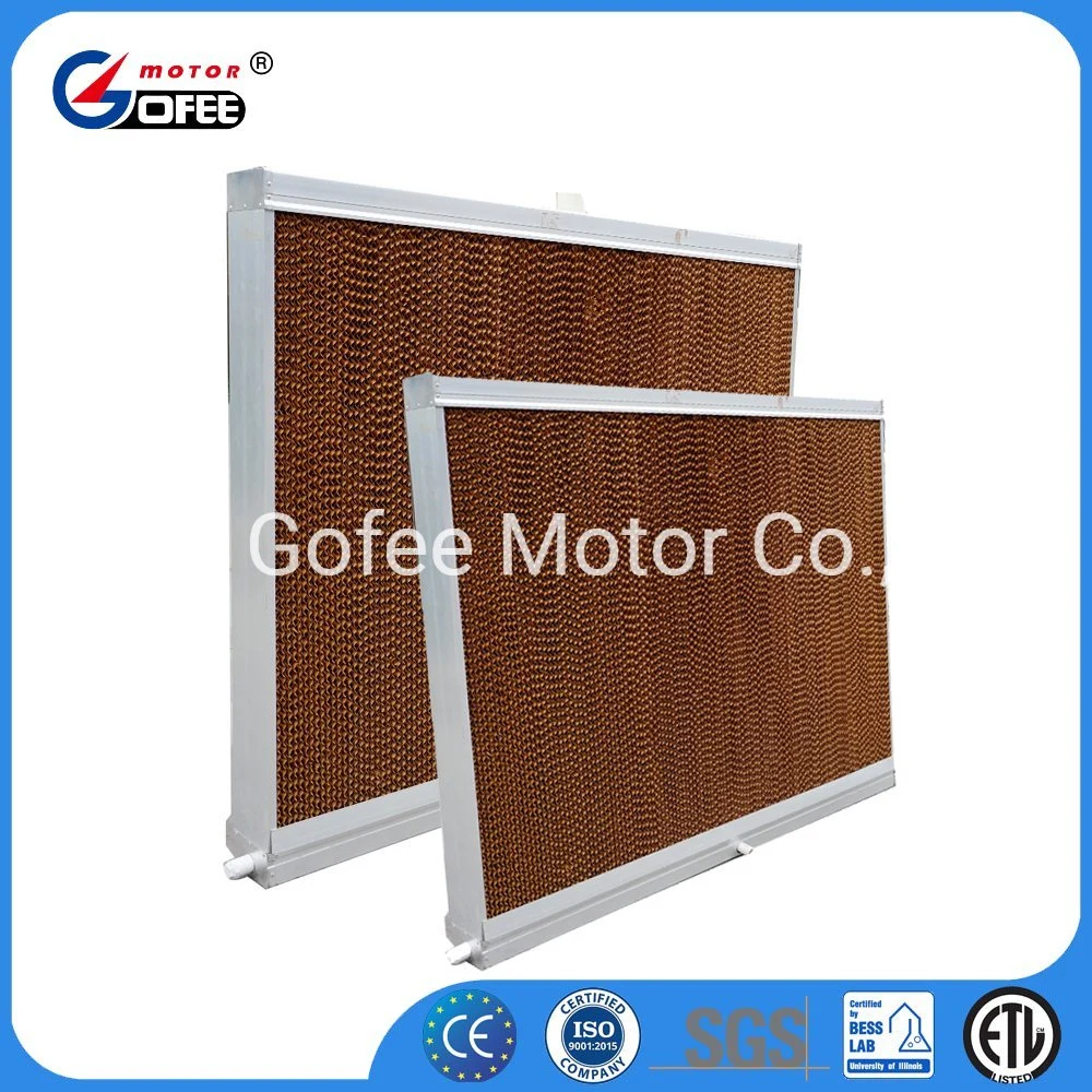 Evaporative Cooling Wet Curtain Pad Paper Absorbing Water Air Conditioner Cooler System for Pig House Industrial Workshop