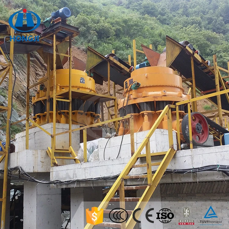 Machine à concasseur à cône de concasseur à ressort de roche en marbre de basalte Rock