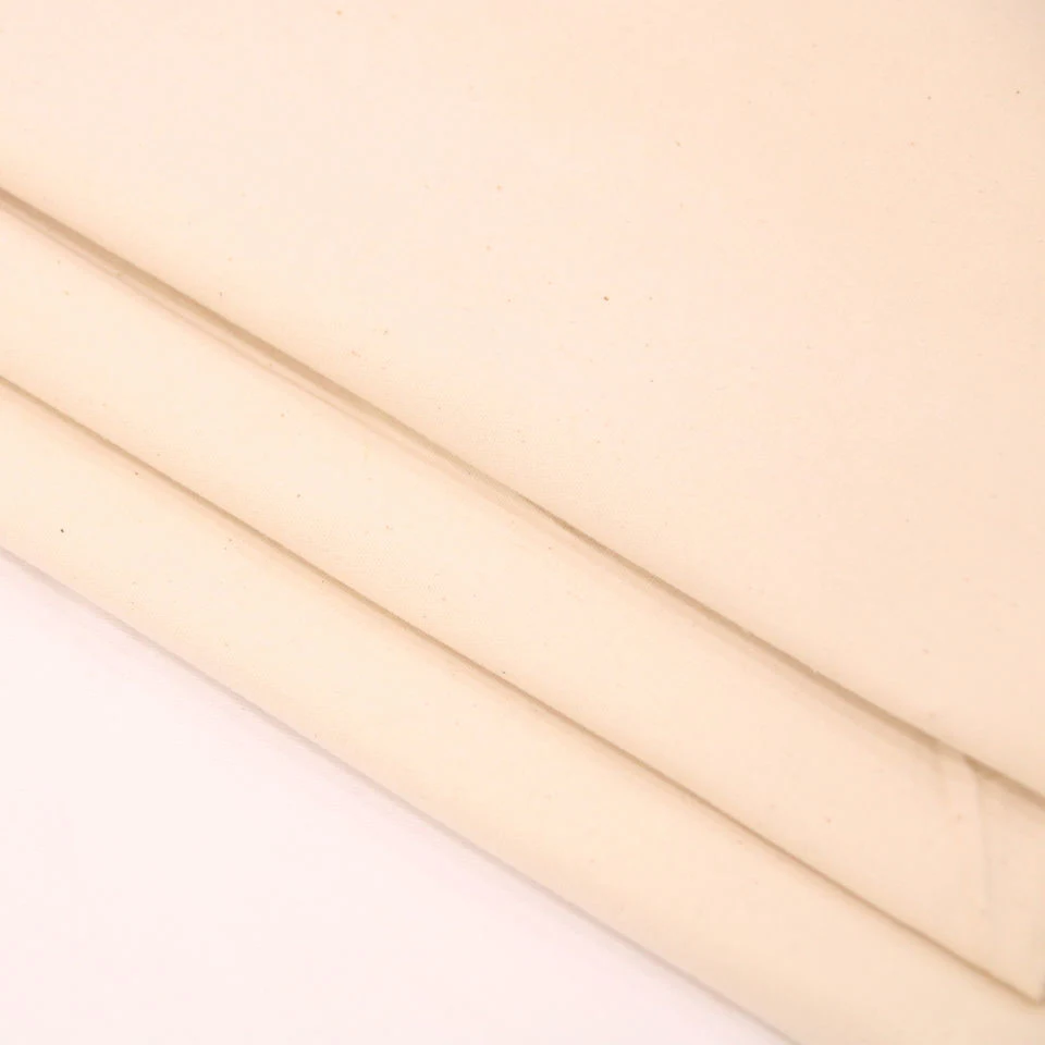 High quality/High cost performance  Greige Cotton Polyester Tc Fabric Pure White Cotton for Shirt