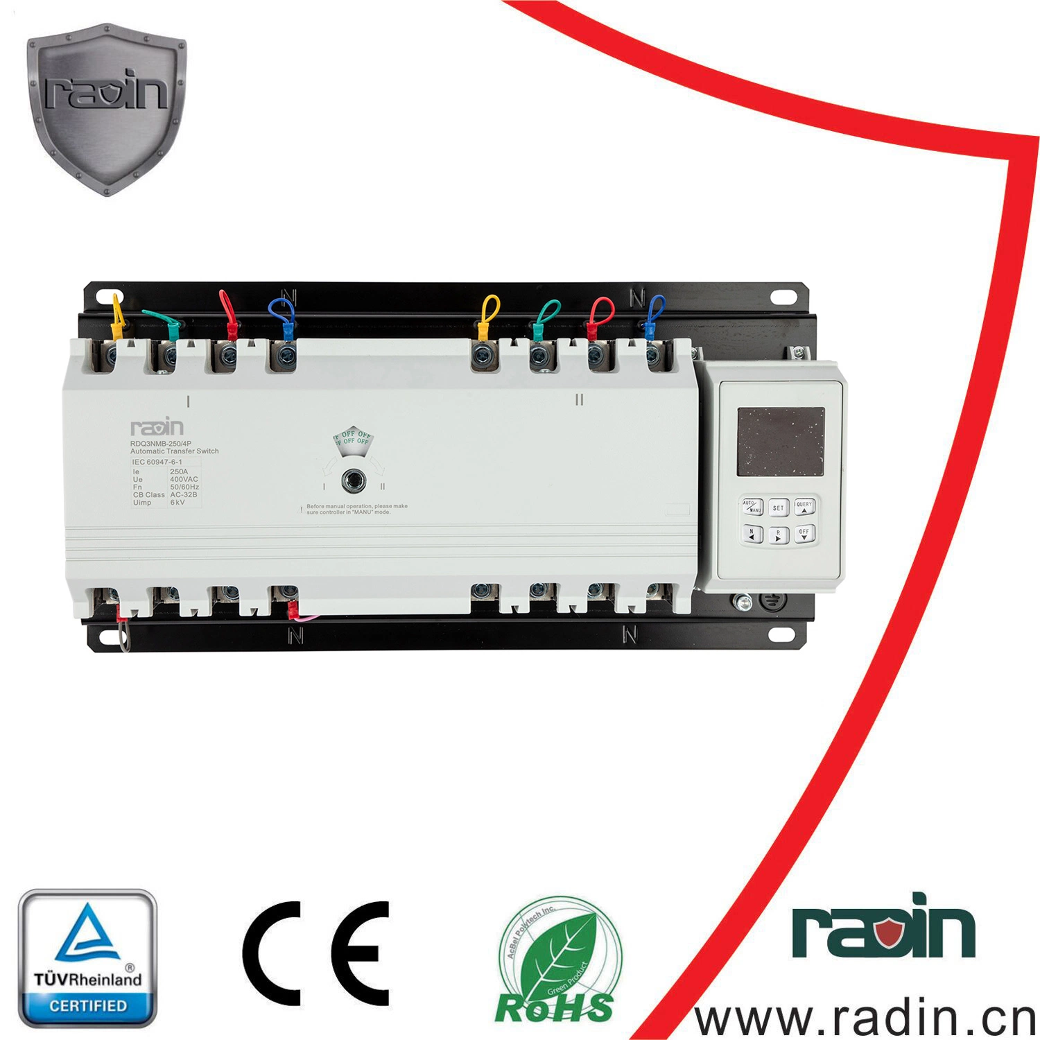 Electrical ATS Double Throw Transfer Switch Automatic Transfer System