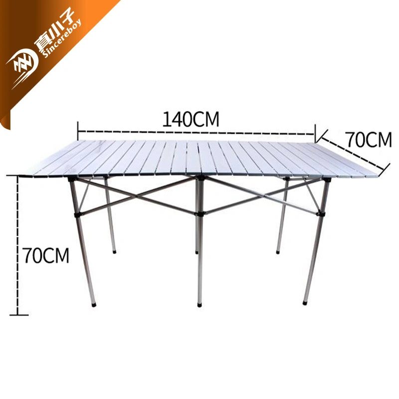 Outdoor Aluminum Lightweight Compact Portable Fishing BBQ Hiking Camp Reinforce Folding Table