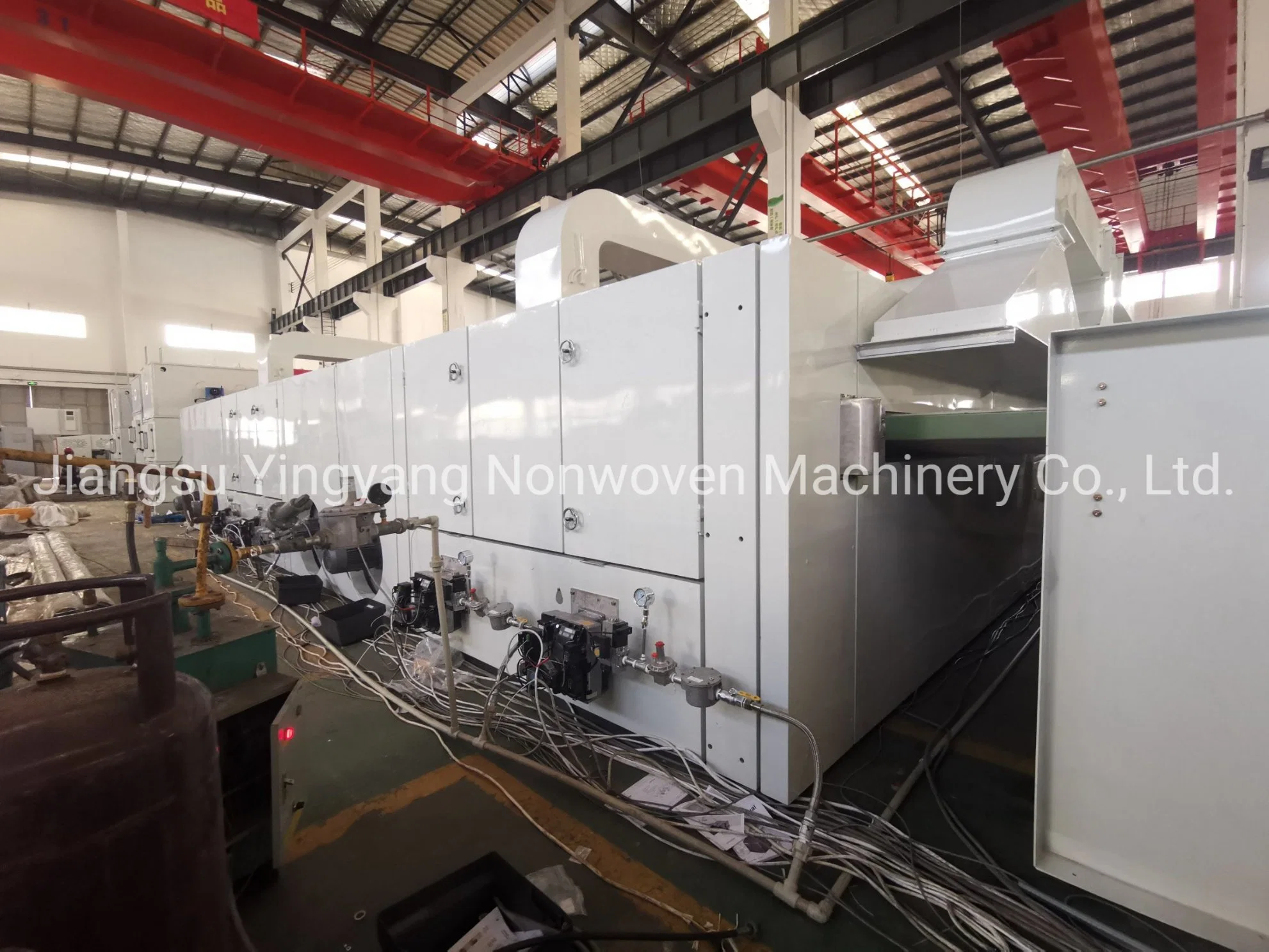 High-Needle Frequency High Speed Needle perfurado Heat Setting Production Line