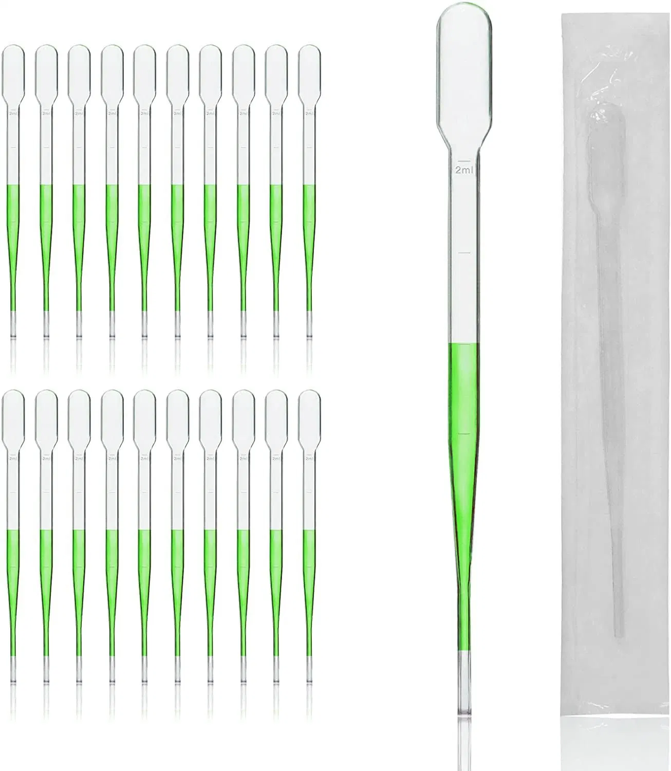 Produtos de laboratório pipetas de transferência de plástico de 1 ml, 2 ml, 3 ml, com indivíduo Embalagem