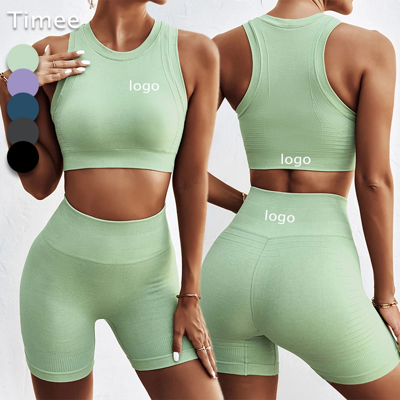 Yoga Wear Hip Lifting High Waist Leggings Running Fitness High Strength Tight XL Seamless Yoga Bra Sports Suit for Women