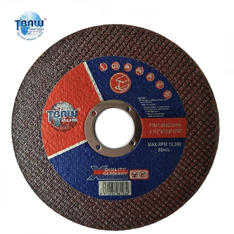 Hot Sale Original Factory 115X1.0X22.2mm Economic Cutting and Grinding Disc Abrasive Cutting Wheel