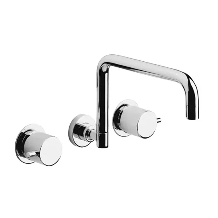 Sanipro Brass Chrome Plating Basin Hot Cold Water Mixer Tap