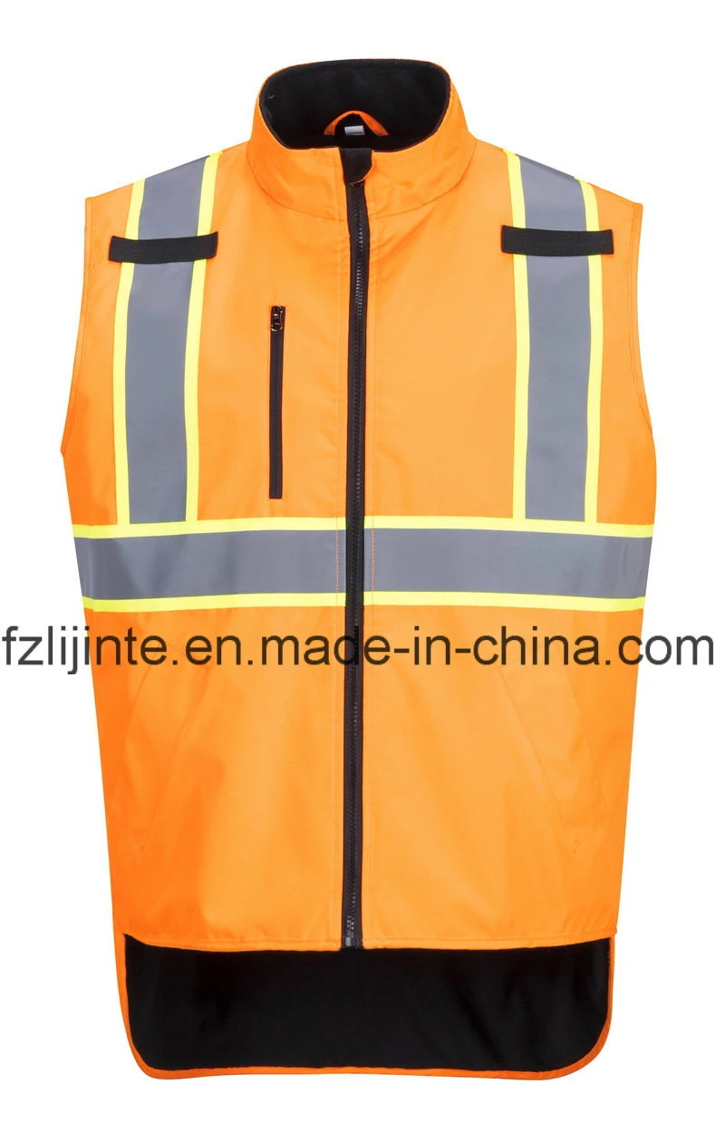 Customized 100% Polyester Safety Product Reflective Wokrwear Vest