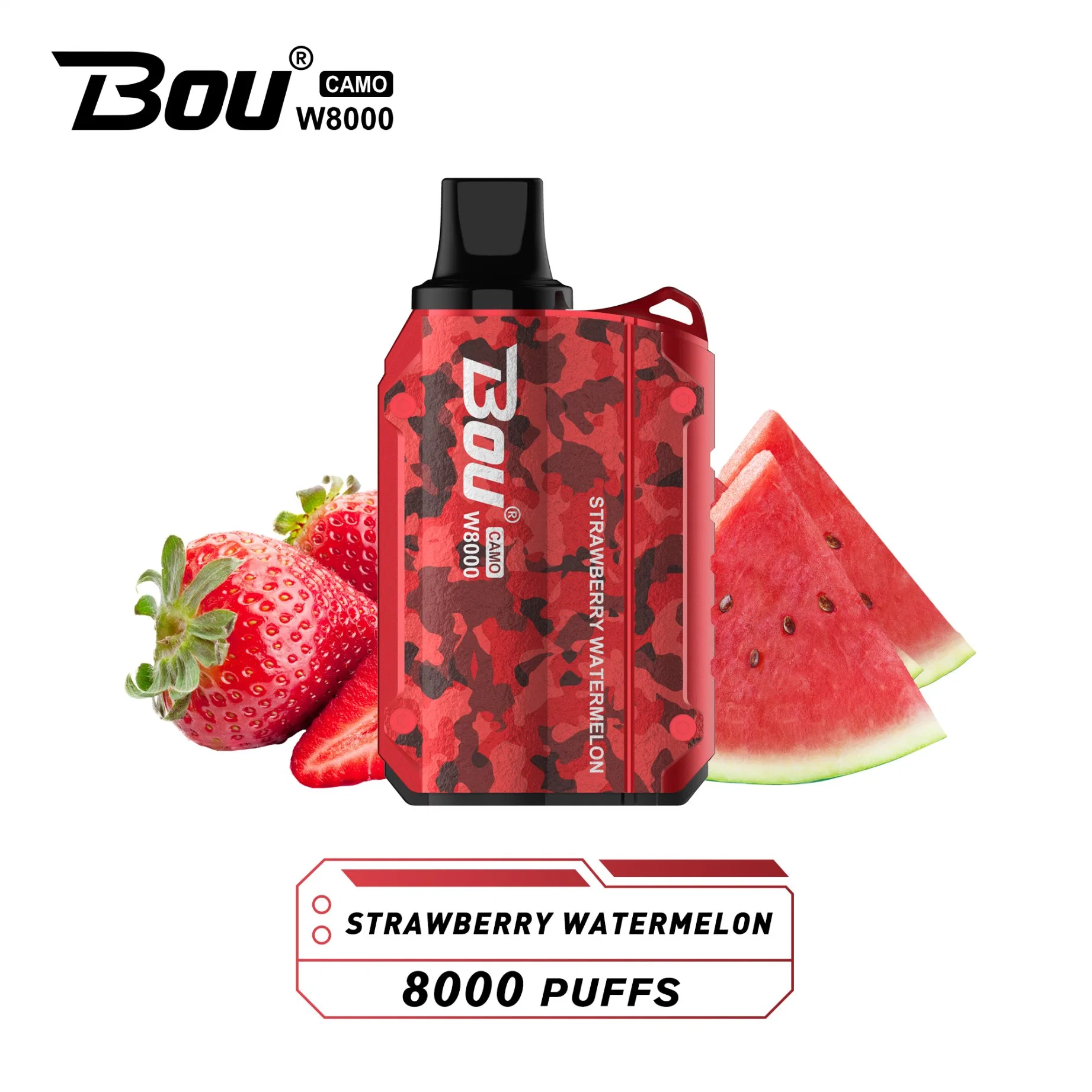 Fruit Flavors Original Bou 8000 Puffs Disposable/Chargeable Vape Pen 2% & 5% Rechargeable Disposable/Chargeable Mini vape