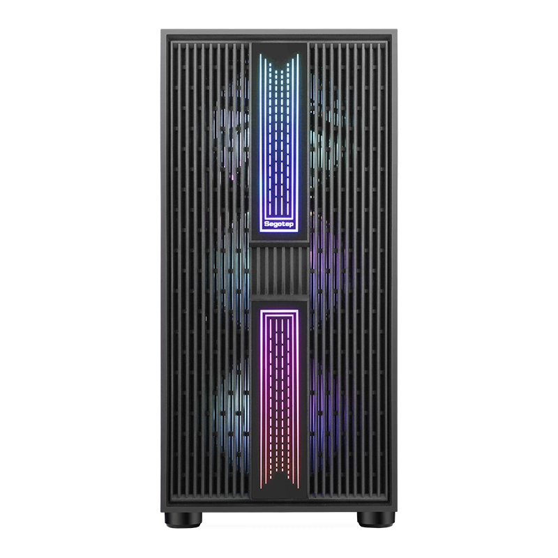 Segotep 13 Light Effect RGB Front Panel Matx/Itx Gaming Case, Mini PC Case, Popular Hot Sale Computer Parts, 240/120 Water Cooler, 8*12cm Fan Full Tower Case