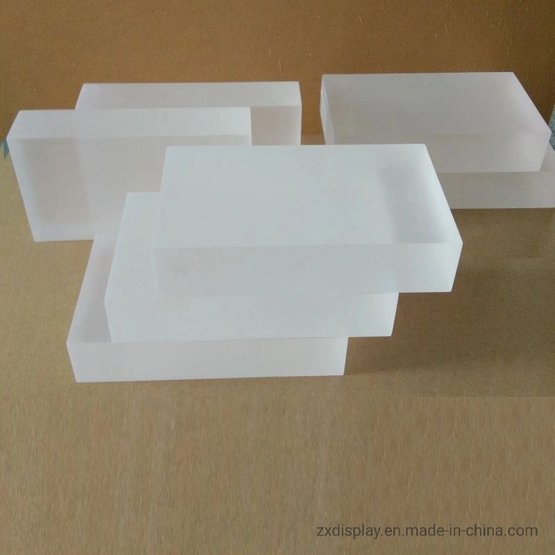 Customize Luxury Perspex Frosted Acrylic Block for Lipstick Cosmetic Display