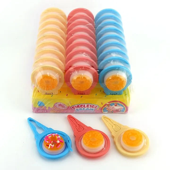 Nuevo Tipo Frutas Flavored Donut forma Jelly Candy con Candy Espolvorear