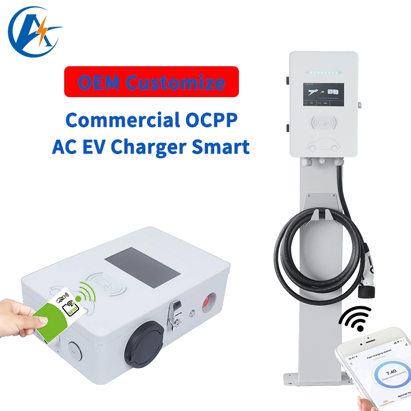 Ocpp Type2 Charging Station with Au Plug Type1 Type2 UL EV Charger Electric Car AC EV Charger Smart