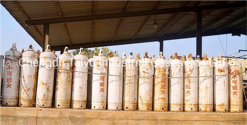 Factory Directly Supply China High Purity Gas Dissolved Acetylene C2h2 Gas Price Welding Gas Filling in Acetylene Cylinder