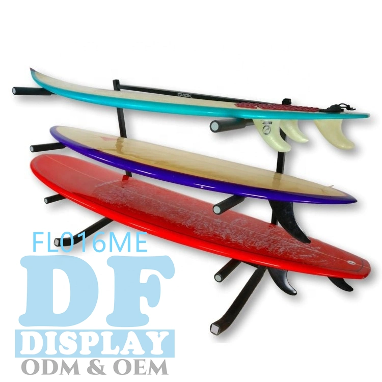 Floor Standing Metal Surfboard Rack Surfboard Rack Holder Surfboards Surfing Display Stand Surfboard /Scooter/Snowboard Surfboard Storage