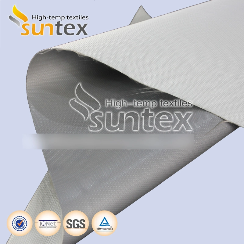 Great Chemical Resistant Single Side Silicone Coated Fiberglass Fabric for Fireproof Removable Insulation Jacket and Cover