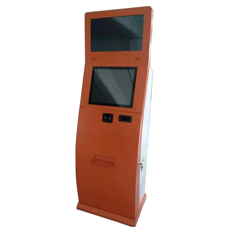 Standing Red Color with Card Dispensing Function Kiosk