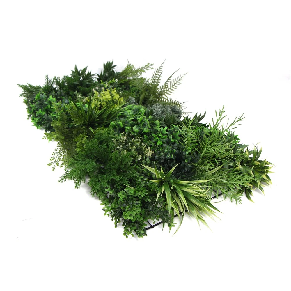 Customized Landscape Artificial Vertical Green Plant Wall Panel for Market Decor