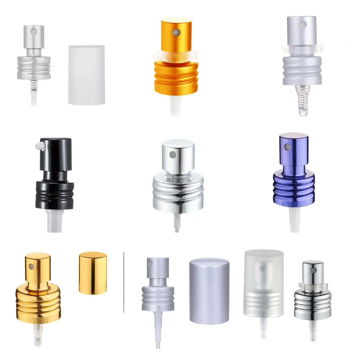 Perfume Cosmetic Crimp Sprayer Fine Mist Sprayer Pump Crimp Perfume Sprayer for Fragrance Glass Bottle