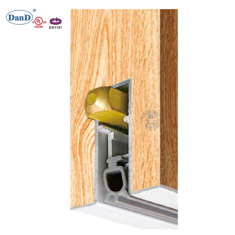 CE UL Door Furniture Hardware Accessories Anodized Aluminum Acoustic Automatic Concealed Hidden Door Bottom Drop Seal