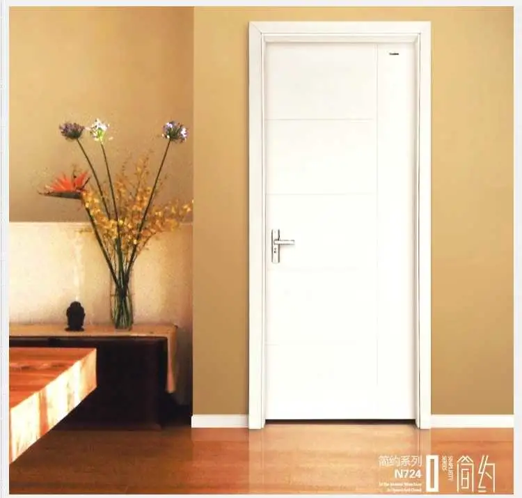 Toilet Door/Bathroom Door Waterproof Anti-Scratch WPC Door Skin